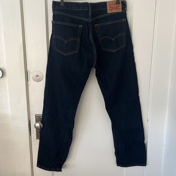 Men’s set of 2 Levi 505 Black and indigo blue jeans W 36 l 32 - Picture 5 of 7